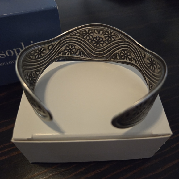 Lia Sophia Silver Cuff Bracelet - Picture 3 of 5